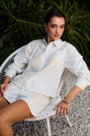 Embroidered Heavy Poplin Shirts