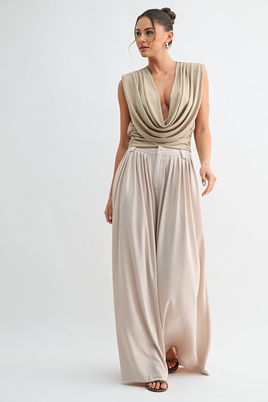 Tailored Flow Wide Leg Pants