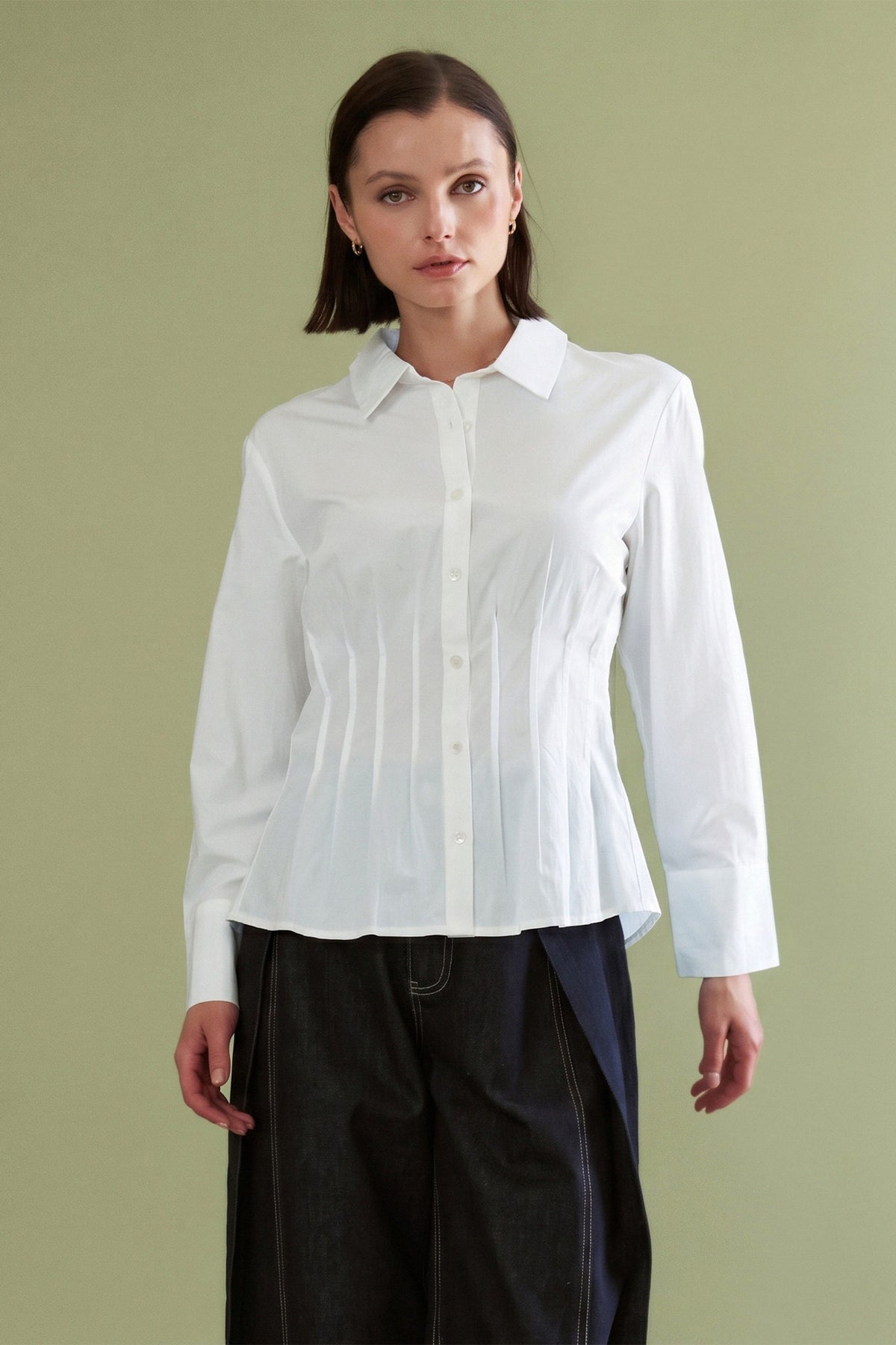 Cinched Waist Button