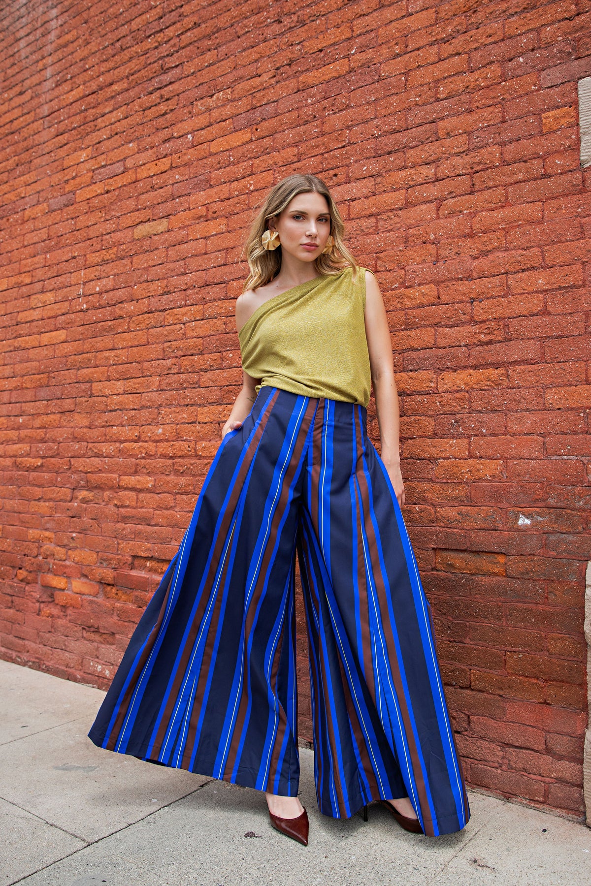 Striped Palazzo Pants