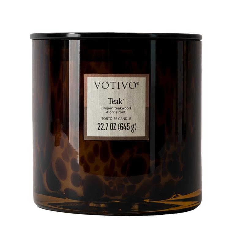 Teak Tortoise Candle