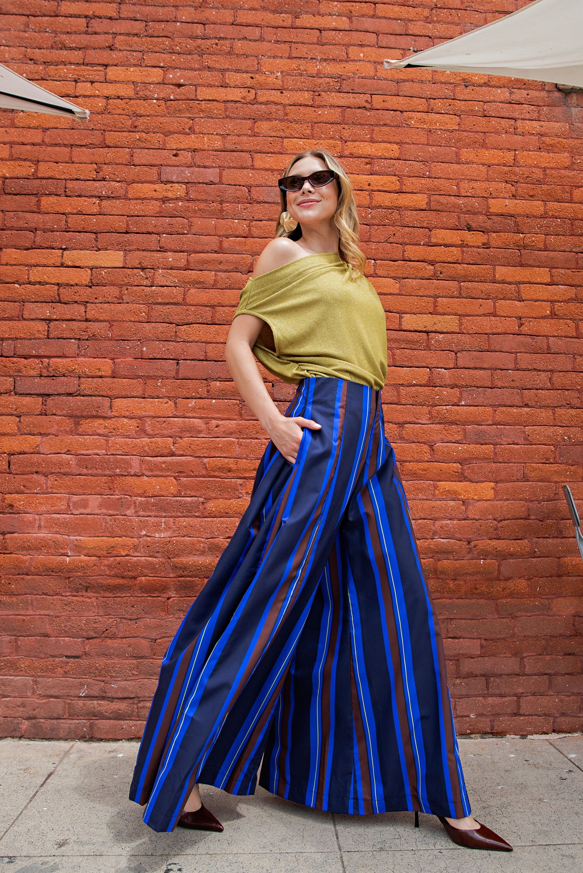 Striped Palazzo Pants
